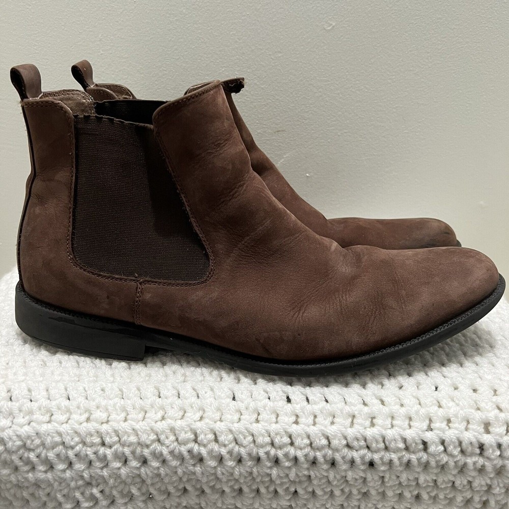 Clarks Brown Leather Chelsea Boots